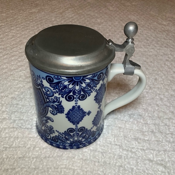 Authentic German Stein Blue and White Excellent Condition - Picture 3 of 5